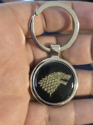 GAME OF THRONES HBO Stark Figurina Portachiavi da Collezione Cosplay Argento C29 - Immagine 1 di 4