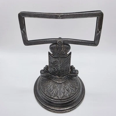 ANTIQUE 1800s ELKINGTON SILVER PLATE HONG KONG SHANGHAI HOTELS MENU HOLDER RARE - Image 1 of 4