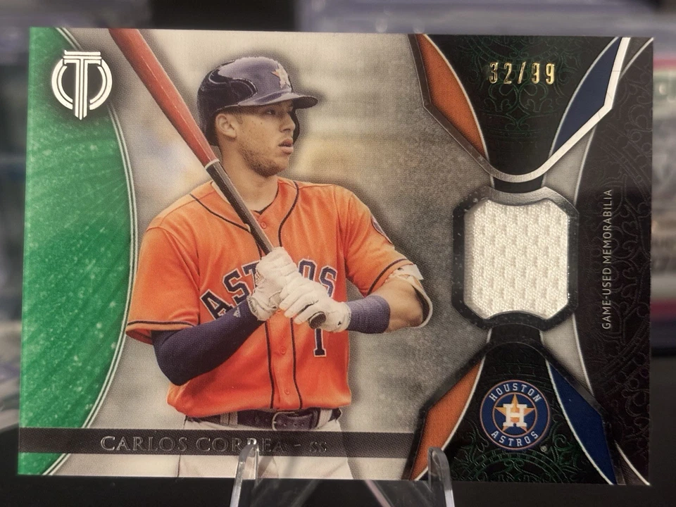 2017 Topps Tribute #TR-CC Carlos Correa Tribute Relics Jersey /99 Astros - Image 1 of 3
