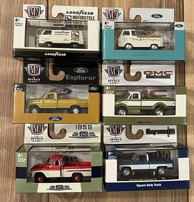 Full Set Of 6 M2 Machines Auto-Thentics 1/64th Scale R63 Complete Set Brand New - Image 1 of 4