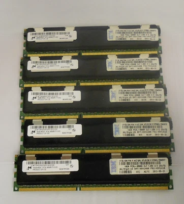 MICRON 80GB (16GBx5) MT72KSZS4G72PZ-1G1D1DD Micron PC3L-8500R DDR3 4RX4 RAM - Image 1 of 2