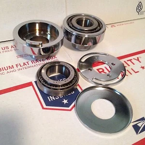 Fork Neck Cup Kit with Stops Harley Sportster XL 1957 - 1981 - Picture 1 of 6