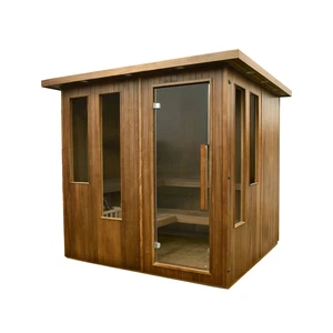 ALEKO 5-6 Person Hemlock Indoor Sauna Spa with 6 KW Electrical Heater - Picture 1 of 12