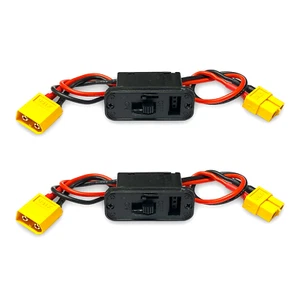 ✅ 2 Ein/Aus On/Off Schalter Schalterkabel XT60 Stecker Buchse + Ladebuchse 16AWG - Bild 1 von 14