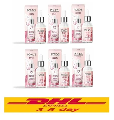 6x 30g Pond's Bright Beauty 3D Glow Power Suero Gluta Hya Blanqueador Rostro Radiante Foto 1 de 4