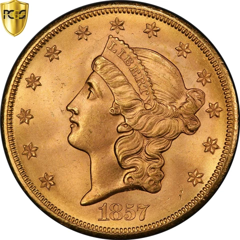 [#899736] Coin, United States, Liberty Head, $20, Double Eagle, 1857, San Franci Cover