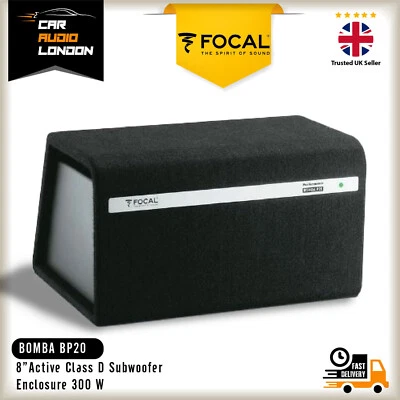 Focal BOMBA BP20 20cm 8" Active Subwoofer Enclosure 300W Class D Subwoofer & Amp - Image 1 of 4