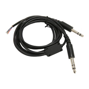 David Clark AVCOMM Pilot Dual GA Plug Aviation Headphone DIY Cable 6.6ft - Picture 1 of 22