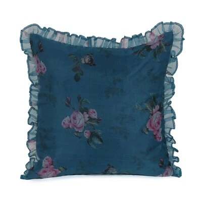 18x18 Cushion Cover Throw Pillow Case Soft Sofa Home Decorative Satin Organza - Image 1 of 4