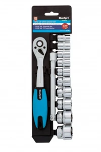 BlueSpot 01502 12-teilig 3/8" metrisch Ratsche & Steckschlüsselsatz (10-24 mm) - Bild 1 von 2