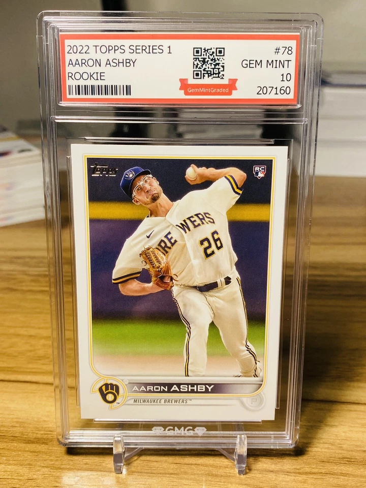 2022 Topps Series 1 Aaron Ashby Rookie #78 GMG Graded 10 Gem Mint 💎 RC  - Image 1 of 1