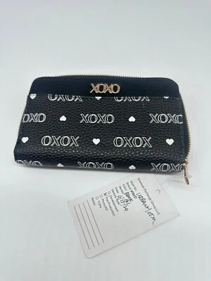 XOXO Black Wallet With White XOXO Logos - Image 1 of 4