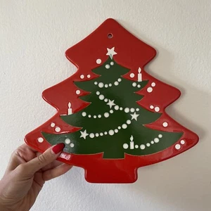 Vintage Waechtersbach Christmas Tree Trivet Wall Art Decor Cheese Board Ceramic - Picture 1 of 5