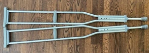 Guardian Underarm Aluminum Crutches, Kids or Adult, Tall, Medical (PAIR) - Picture 1 of 1