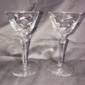 VTG 60’s 2- Windswept Cocktail Glasses by Libbey - Picture 1 of 6