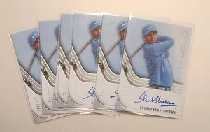 7 CARD LOT OF 2021 SP AUTHENTIC #98 SHUBHGANKAR SHARMA RC AUTO GOLF - Picture 1 of 1