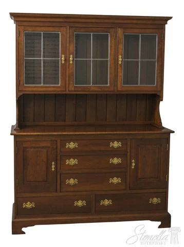 53848EC: STICKLEY Cherry 2 Piece China Hutch Cabinet Cover