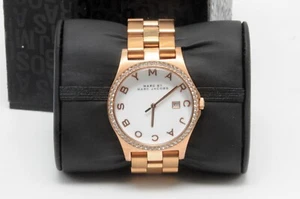 MARC JACOBS HENRY ROSEGOLDFARBEN, KRISTALLE, S/STAHL ARMBAND UHR MBM3079 - Bild 1 von 7