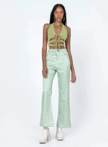 Prinzessin Polly grüne Tiermotiv Ryllie Schlaghose US 4 neu mit Etikett - Bild 1 von 8