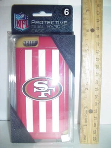New San Francisco 49ers IPhone 6 NFL Cell phone Dual Hybrid case Holder Forever - Picture 1 of 6