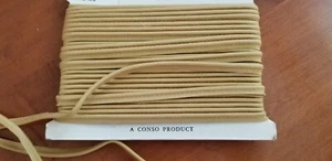 Vintage Conso Autumn Gold Cotton Twill Cording with Lip 19 Yds - Unused - Picture 1 of 3