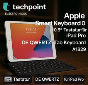 ⌨️ Apple Smart Keyboard 10.5" Tastatur für iPad Pro DE QWERTZ Tab Keyboard A1829 - Afbeelding 1 van 24