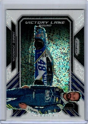 Panini Prizm Jimmie Johnson White Sparkle SSP - Image 1 of 2