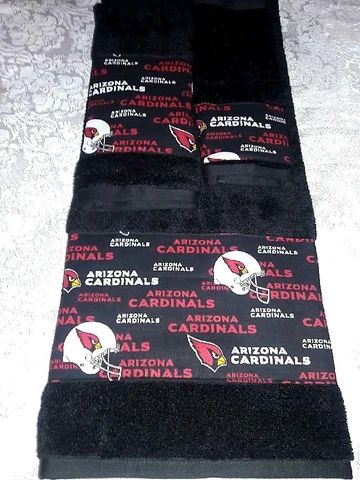 Arizona Cardinals 3 Piece Bath Towel Set Handmade   GREAT GIFT!!! Cover