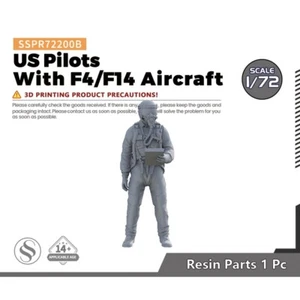 SSMODEL SSPR72200B 1/72 Modern American Pilots With F4 F14 Aircraft - Picture 1 of 3