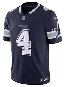 Camiseta deportiva para hombre Dallas Cowboys Dak Prescott #4 estilo juego Nike - Imagen 1 de 8