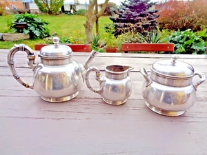 ENSEMBLE CAFETIERE THEIERE CHRISTOFLE VERSEUSE METAL ARGENTE SUCRIER POT A LAIT - Picture 1 of 11