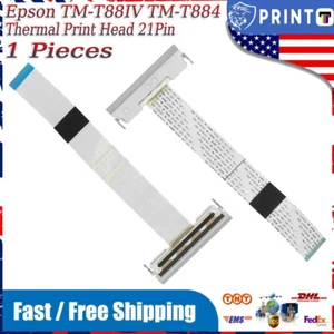 Thermal Print Head for Epson TM-T88IV TM-T884, 21Pin Flex Cable 1651190 2107067 - Picture 1 of 7