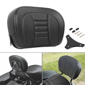 Rear Passenger Sissy Bar Backrest Pad For Harley Touring 1996-Up Softail 2018-Up - Picture 1 of 12