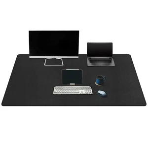 Tapis de Souris Bureau en Cuir PU 150x60cm Grand Tapis de Bureau Double Face ... - Afbeelding 1 van 6