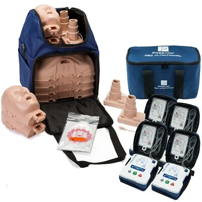 Kit de entrenamiento de RCP con maniquíes Prestan Ultralite con retroalimentación y ultraentrenadores de DEA Foto 1 de 4
