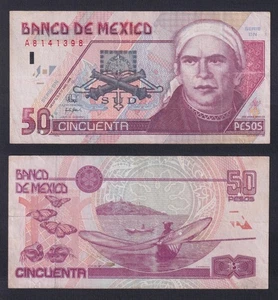 Mexico Banknote 50 PESOS 2003 P.-117(*) BB/VF - Picture 1 of 1