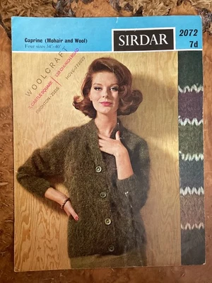 Women’s Knitting Patterns Mohair Cardigan 34-40” Sirdar 2072 - Image 1 of 2