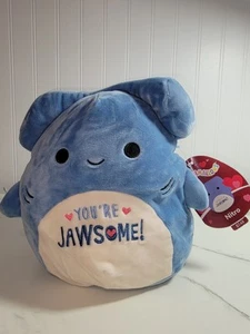 Squishmallow Nitro the Shark 8" Valentine's 2023 Plush Stuffed Animal NWT - Picture 1 of 6