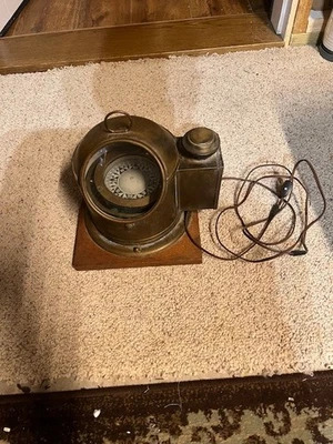 Nautical Brass binnacle Compass vintage compass old ship lantern compass - Image 1 of 4