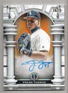 2023 Topps Tribute Baseball Olympus Autograph Orange #OAFT Frank Thomas Auto /25 - Bild 1 von 2