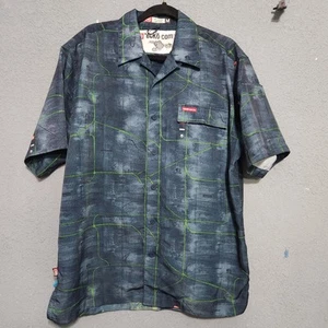 RARE Vintage 90s Ecko Unltd Complex Short Sleeve Button Up M GRAPHIC rare - Bild 1 von 10