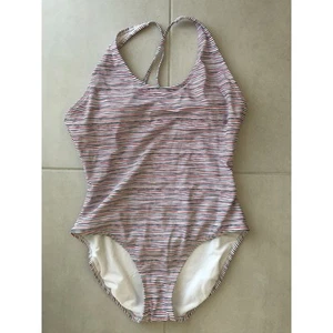 Gap Swim Women Sz L One Piece Swimsuit Multicolor Striped Swimwear NWT - Picture 1 of 9