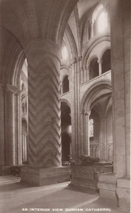 Antique Tuck's Real Photo An Interior View Durham Cathedral POSTCARD - UNUSED - Picture 1 of 2