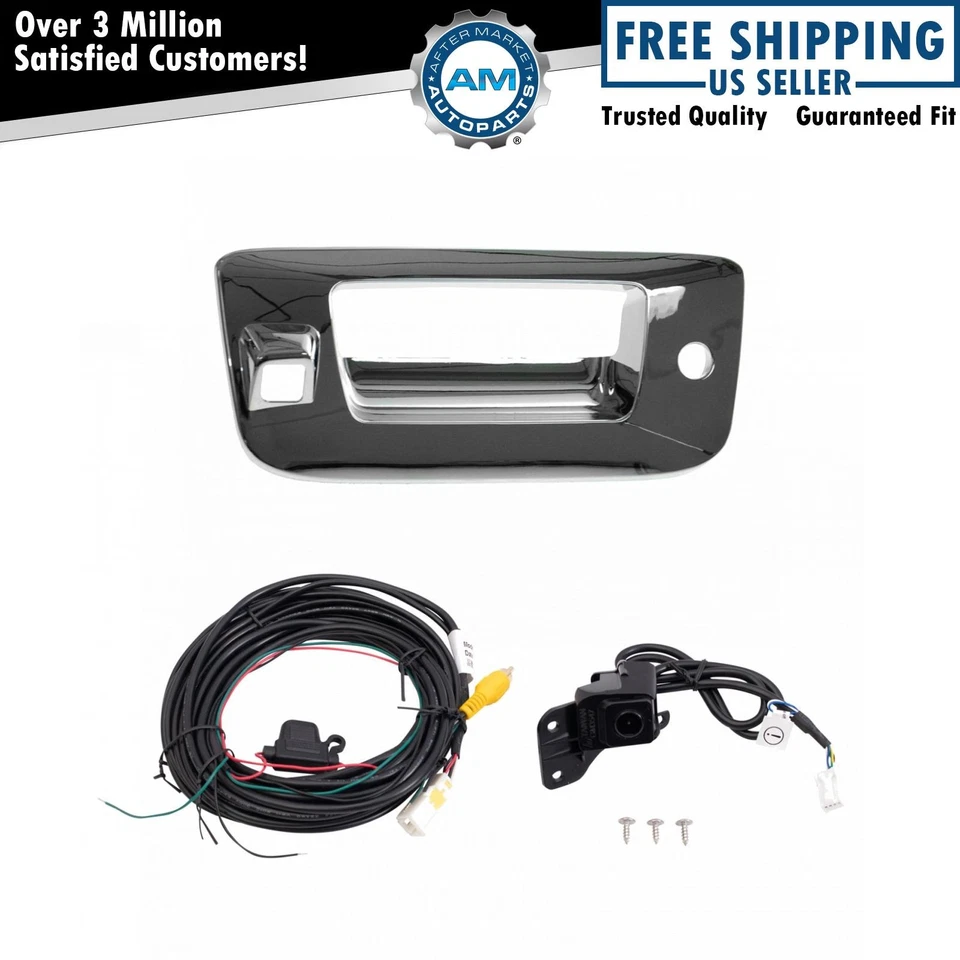 Kit adicional de cámara de visión trasera con arnés de cableado y bisel de manija de puerta trasera nuevo Foto 1 de 4