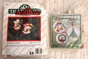 Kit Ornamenti Natalizi Febre Artigianato Punto Lucido e Tradizioni Babbo Natale Feltro Kit - Foto 1 di 4