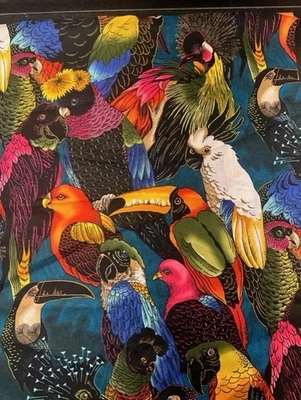 亚历山大亨利被子织物布鸟鹦鹉豆豆 1.25 码 — 第 1/4 张图片