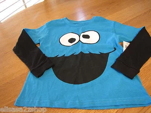 Boy's Sesame Street cookie monster T shirt youth NEW long-sleeve medium NEW $24 - Picture 1 of 1