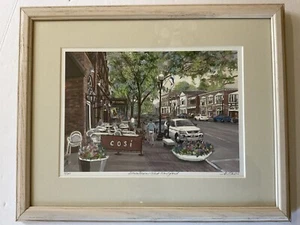 DOWNTOWN WEST HARTFORD. MARILYN DAVIS PRINT 6/200. - Picture 1 of 4
