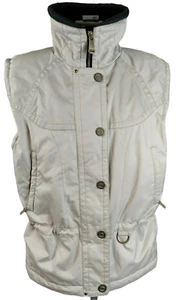 Marker Snow Ski Vest Jacket Womens Sz 8 White Winter Full Zipper Buttons Pockets - Picture 1 of 11