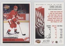 2003-04 Pacific Complete Red /99 Chris Chelios #111 HOF